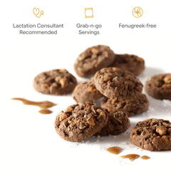 Lactation Cookie Bites, Chocolate Salted Caramel, 10ct
