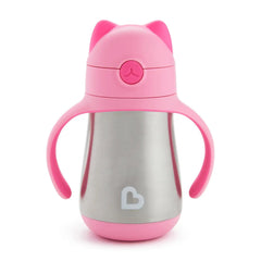 Cool Cat™ Stainless Steel Straw Cup, 8oz