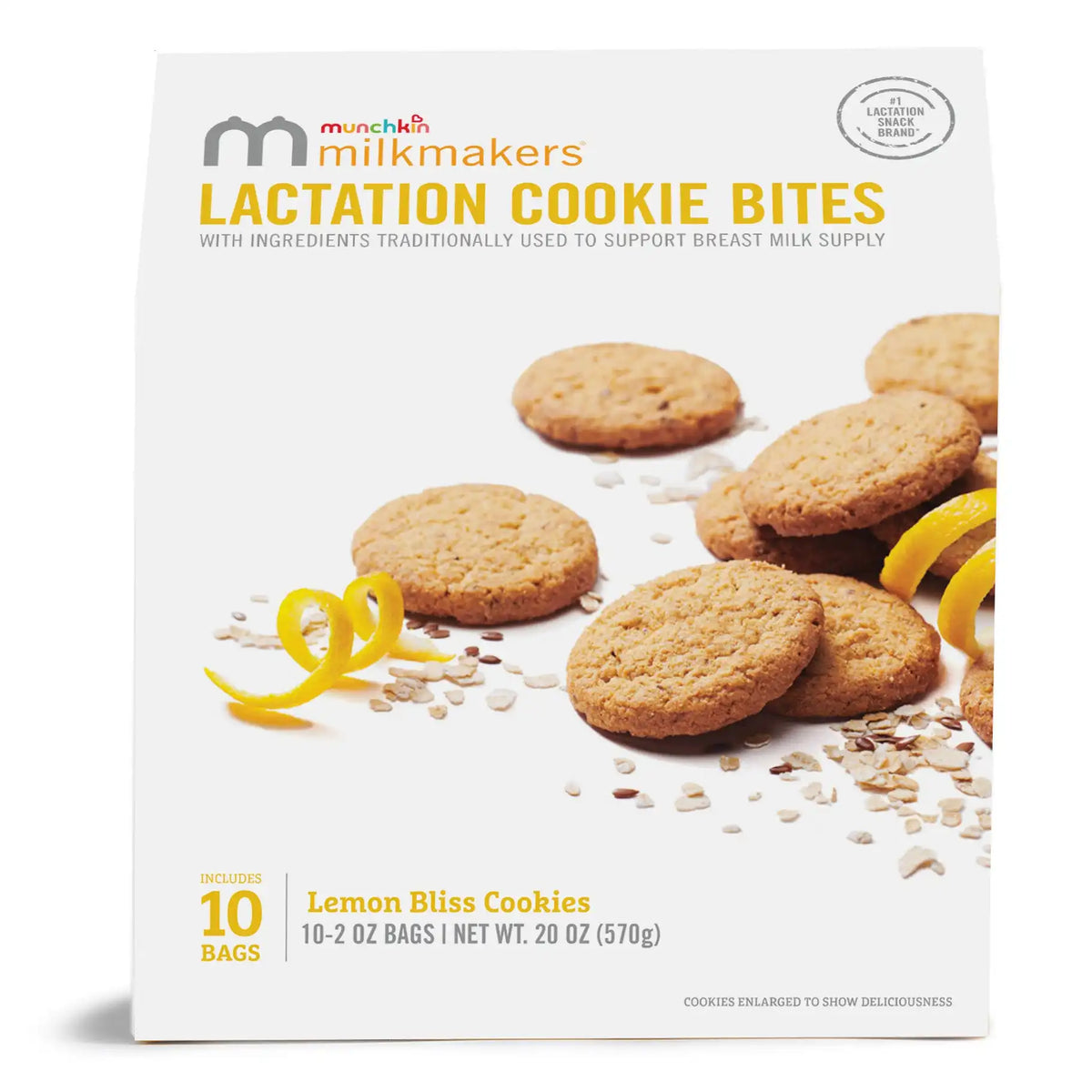 Lactation Cookie Bites, Lemon Bliss, 10ct