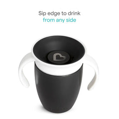 Miracle® 360° Black & White Trainer Cup, 7oz, 2pk