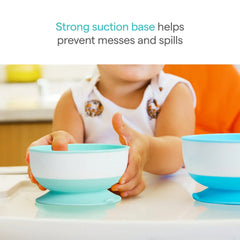 Stay Put™ Suction Bowls & Lids, 3pk