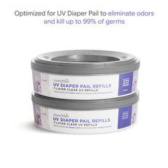 UV Diaper Pail Refill Rings, 2pk