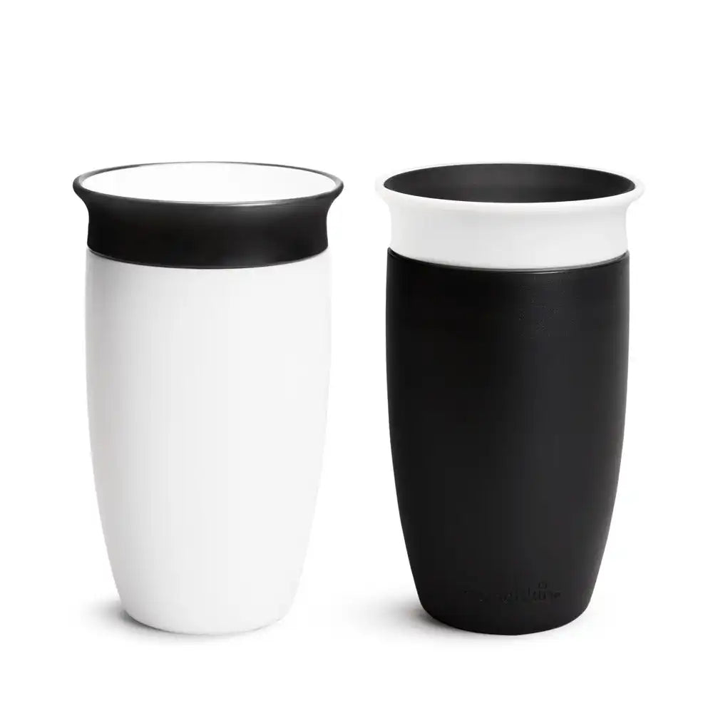 Miracle® 360° Black & White Sippy Cup, 10oz, 2pk