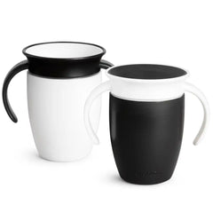 Miracle® 360° Black & White Trainer Cup, 7oz, 2pk